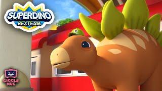 Grandpa Is A Superhero | Super Dino (14-Minute Cartoon for Kids!)