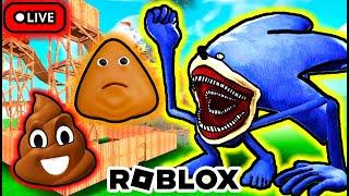 POU JUGANDO ROBLOX CON SUSCRIPTORES EN VIVO  Juegos y Gameplays Shin Sonic y Knuckles