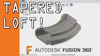 Fusion 360 Tapered Loft Tutorial!  FF86