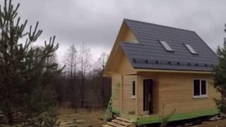 Строительство бани из профилированного бруса камерной сушки в СК СтройТехнологии.