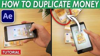 MONEY DUPLICATION Trick with PHONE! - After Effects VFX Tutorial