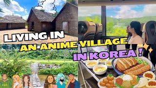 Living in an Anime Village for 24 hours in Korea | 24 hours challenge | Indian in Korea