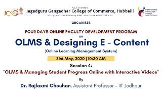 Online Classroom Experience by Dr. Rajlaxmi Chouhan | KLE JGCC HUBLI