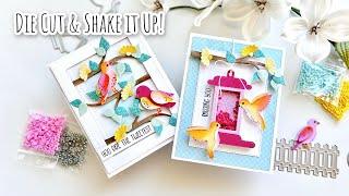 This KIT has it ALL! | Feathered Friends Die Cut & Shaker Cards | Queen & Co