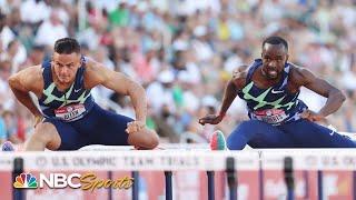 Devon Allen and Daniel Roberts battle to the line in NYC 110m hurdles  | NBC Sports