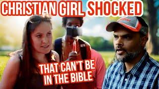 She Shocked! that's in the Bible!? Hashim Vs Christian Girl | Speakers Corner | Hyde Park