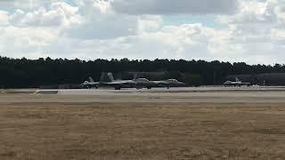 F-22 Raptors leaving RAF Lakenheath back in August 2022