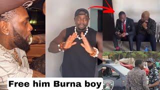 Burna boy Free Speed Darlington People Attack him and Verydarkman Beg