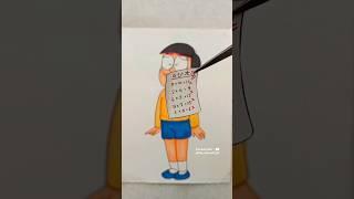 Nobita Mind Refresh|| Nobita drawing #shorts #doraemon