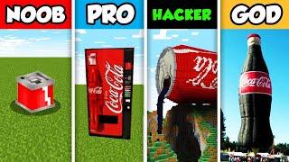 Minecraft Noob vs. Pro vs. Hacker vs. God Coca cola Building Challenge || Minecraft (Animation)