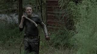 The Walking Dead S10E12 - Negan Meet Aaron.