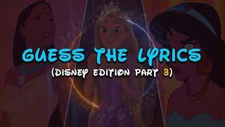 Guess The Missing Disney Song Lyrics Quiz - Part 3