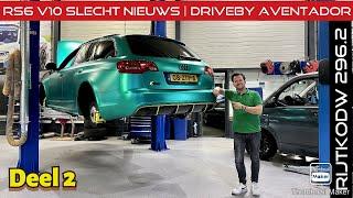 RS6 V10 slecht nieuws | Dik trekpaard gekozen voor nwe trailer | Driveby Lamborghini Aventador S