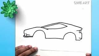 How to Draw a Car Easy  Car Drawing Tutorial for kids