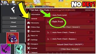 Script Blox Fruit Mobile No Key FRUIT RAIN & AUTO FARM | CHEST FARM | RAID | Delta & Fluxus Script