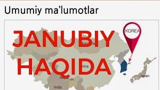 JANUBIY KOREYA HAQIDA UMUMIY MA'LUMOT