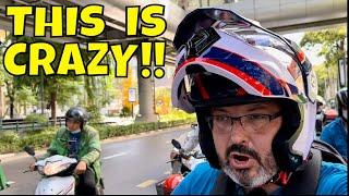 My FIRST Time Riding A Motorbike in BANGKOK - I Survived!