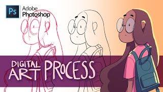 HOW TO USE LAYERS IN PHOTOSHOP - My Digital Art Process