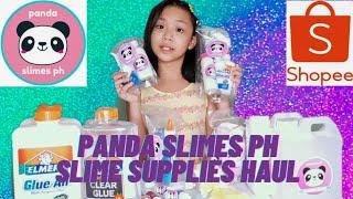 PANDA SLIMES PH | SHOPEE SLIME SUPPLIES HAUL + UNBOXING|  BLEZD SLIMES