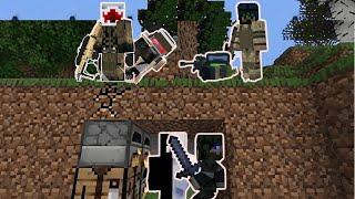 ماینکرافت اما ارتش دنبال ماست -Minecraft but there is an Army hunting us