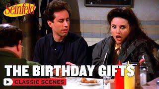 Jerry Doesn't Want His Birthday Presents | The Outing | Seinfeld