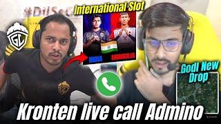 Kronten Live Call Admino  | Admino On New Tournament | Godl New Drop ?   International Slot ? 