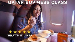 I bought my first ever business class ticket!  - Delhi to New York! My first time with Qatar 