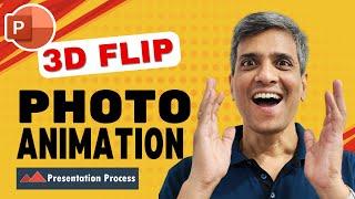 How to Create 3D Photo Flip Animation Effect in PowerPoint