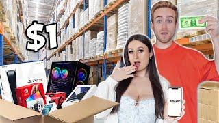 We Went To A $1 Amazon Return Store *CRAZY FINDS*