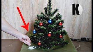 Как сделать ёлку с падающим снегом? / How to make a Christmas tree with falling snow?