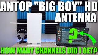 Best Antenna for Local Live TV? ANTOP “Big Boy” AT-400BV Amp, 85 Mile Range, UHF/VHF 4G LTE Filter