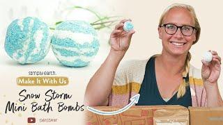 Relaxing Snow Storm Mini Bath Bomb Recipe