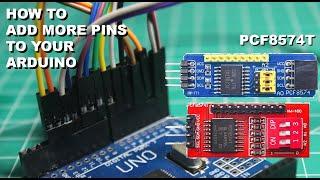 Add more pins to your Arduino/ESP8266 board using PCF8574T module