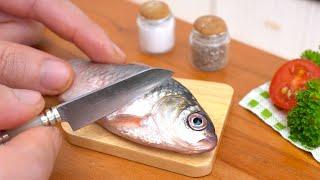 Tasty Miniature Spicy Grilled Fish Recipe | Homemade Tiny Food Made By " Tiny Cakes"
