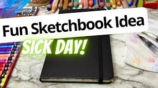  Scroll and Scribble! A FUN NEW SKETCHBOOK IDEA | Sick Day Art