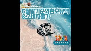 6월 말 외환보유액과 소비자물가 현황 #외환보유액 #CPI # 예치금