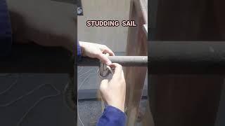 STUDDING SAIL HALYARD BEND: Learn How to Tie a Knot #diy #tutorial #boating #shorts #youtubeshorts
