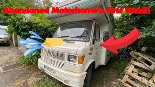 Washing The Abandoned 308D Motorhome, First Wash In 7 Years!!