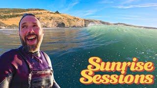 AGONY  to ECSTASY!  | My BEST RIDES YET after BREAKING MY HAND! | Stunning Sunrise, POV Surf in NZ