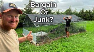 Amazon’s 10x20 Chicken Run Review and Modifications!