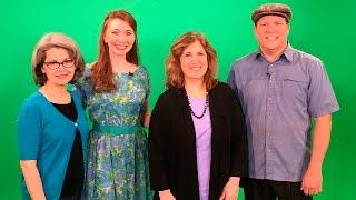 Performers from the show Big Fish in studio