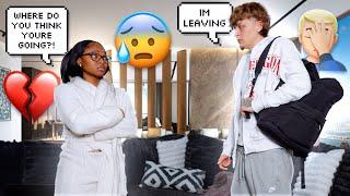 TELLING MY GIRLFRIEND “IM LEAVING” THEN NOT RESPONDING!🫣 *GETS HEATED*