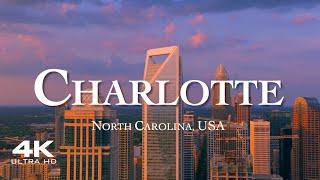 CHARLOTTE  Drone Aerial 4K | North Carolina USA United States of America