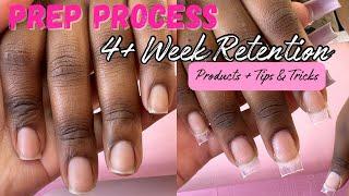 ACRYLIC NAIL PREP PROCESS  | How To Make Your Nails Last Over A Month!! | Rian B