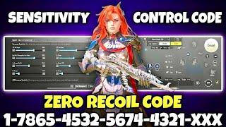 BGMI BEST SENSITIVITY SETTINGS | BGMI SENSITIVITY CODE TODAY | BGMI ZERO RECOIL SENSITIVITY CODE.