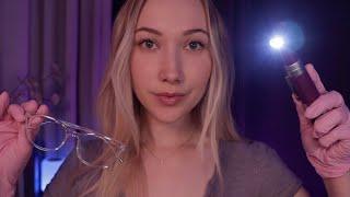 ASMR Sleepy Eye Exam NO Talking (silent instructions, light triggers, glove sounds) ️