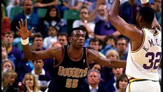 1995 NBA Denver Nuggets at Utah Jazz, February 1, 1995, "Stockton To Malone" Led to 41-Point Blowout