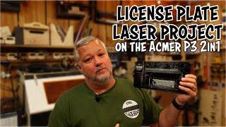 License plate laser project- on the Acmer P3 2in1