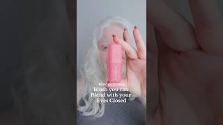 Blind Girl tries Blush you can Blend with your Eyes Closed?!  #shorts