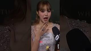 Lisa Reaction to Auditioning for White Lotus #blackpink #lisa #whitelotus #shorts